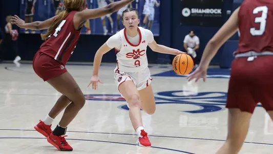 Maia Jones dribbles vs. Chico State