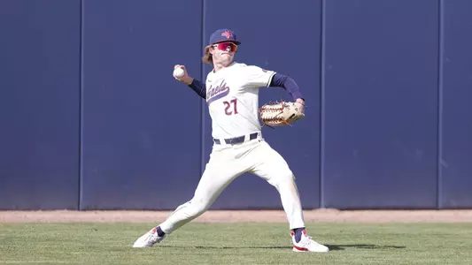 Coleman Schmidt throw from the outfield
