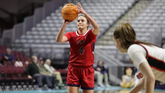 Taycee Wedin free throws at WCC Tourney vs. Pacific