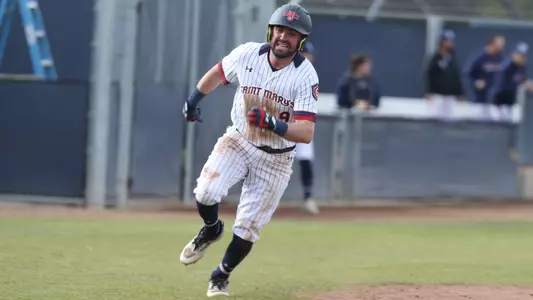 Bill Ralston rounds third to score