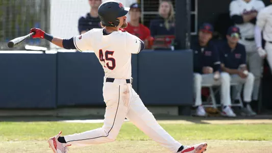 Jared Mettam follow through on swing