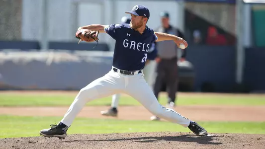 Ryan Sanders delivers in blue uniform
