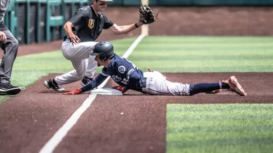 Jared Mettam slide into third at USF