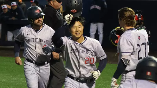 Nathan Chong Celebrates home run at Gonzaga