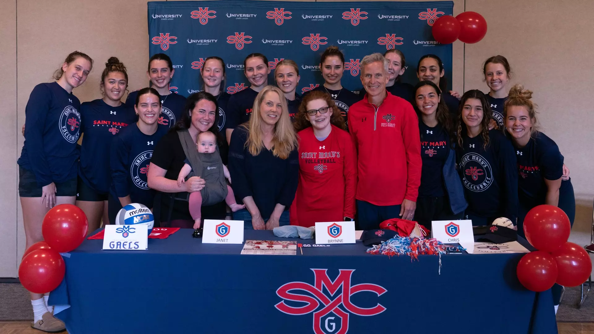 Brynne Knudsen with Gaels Volleyball