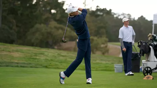 Jonathan Curran Teeing off at SMC Invitational
