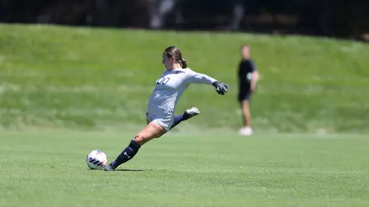Banuelos winds up for goal kick