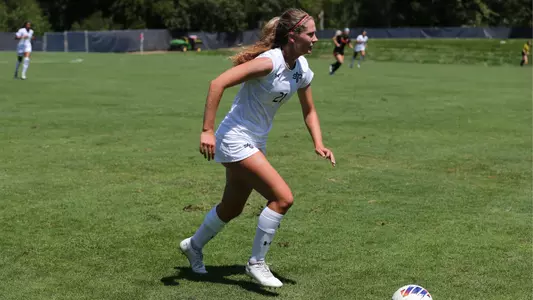 Salvetti dribbles upfield