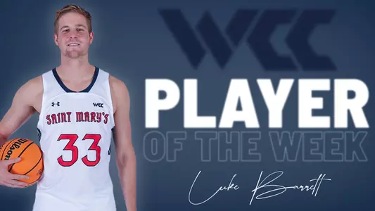 Luke Barrett WCC Player of the Week