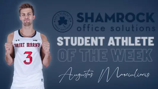 Augustas Marciulionis Shamrock Office Solutions Student Athlete of the Wekk