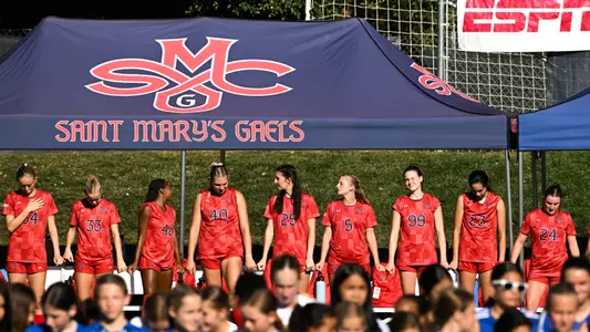 gaels in line for national anthem