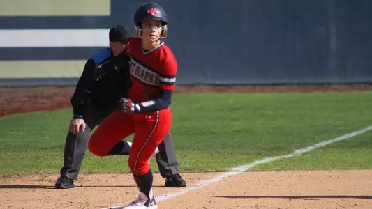 Tori Cervantes Rounding Third vs UC Davis