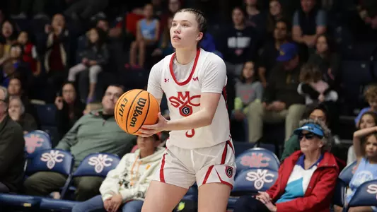 Maia Jones gears up for three pointer