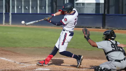 Almanza swing from dugout view