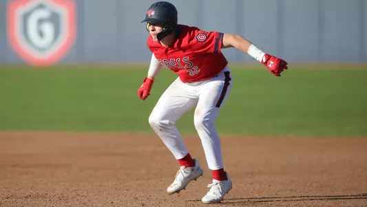 Connor "Bear" Harrison leads off of first