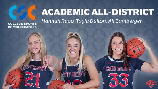 Bamberger, Dalton, Rapp named CSC Academic All-District
