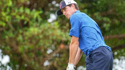 Connor Reis Stands Over the Ball in the Bahamas