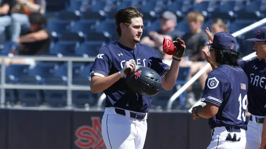 Ryan Pierce High Fives Post Home Run vs Pepperdine