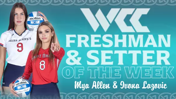 WCC Weekly Awards Volleyball Mya and Ivona