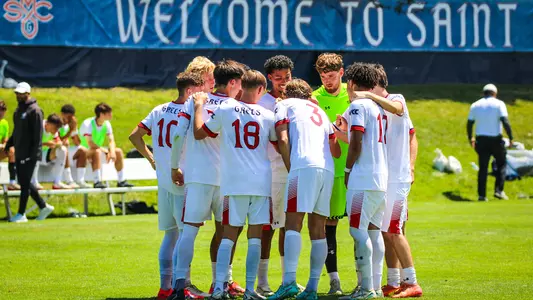 MSOC Team Huddle vs. East Bay 2025