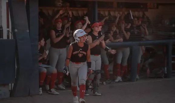 Camille Lara and Dugout at Fall Game
