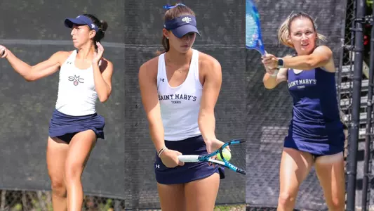 Daryaie, Weekley and Fox 2026 WCC All-Academic Web Graphic