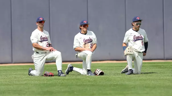 Nick Allred, Tanner Griffith and Diego Castellanos in Outfield vs. Gonzaga 2026