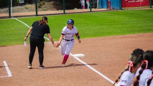 Alex Cutonilli High Five Rounding the Bases vs Oregon State