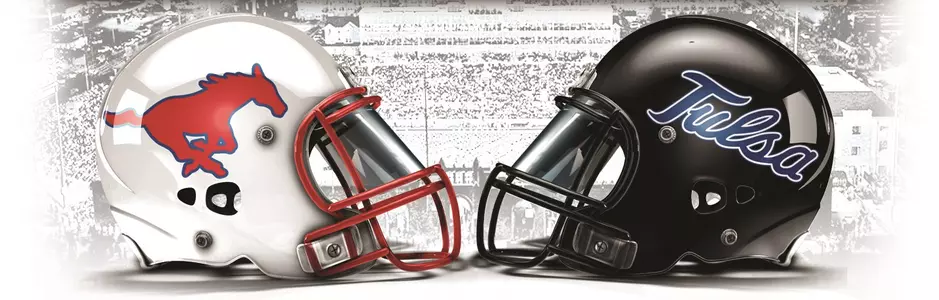 SMU at Tulsa black helmet small