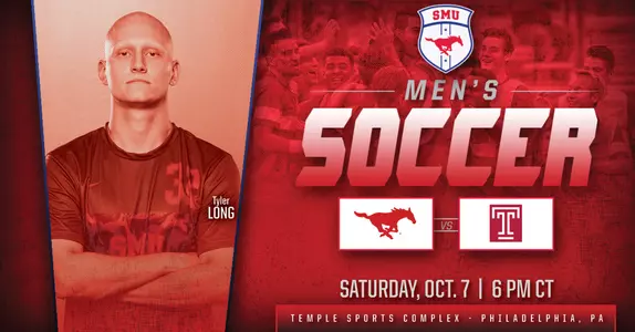 SMU at Temple soccer graphic