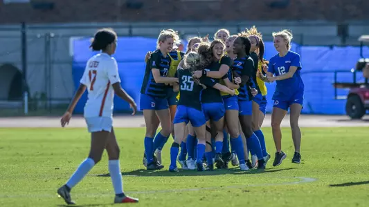 W-Soccer Celebration vs Texas