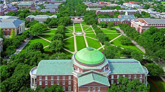 Dallas Hall SMU Quad