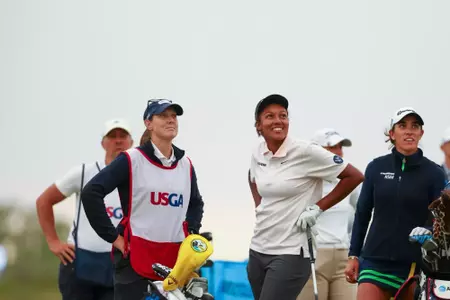 Emily Odwin as seen on the 18th hole during the second round of the 2025 U.S. Women's Open Presented by Ally at Erin Hills Golf Course in Hartford, Wis. on Friday, May 30, 2025. (Kathryn Riley/USGA)