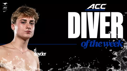 RJ Snyder ACC Diver of the Week