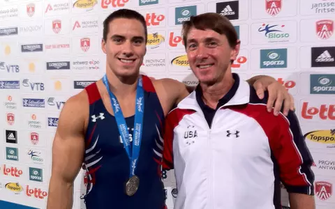 Coach Williams at the World Championships