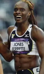 Jones-Ferrette Cruises in 200m Prelims