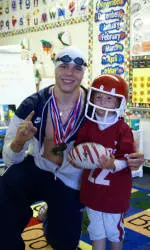 Gymnasts Support Local School