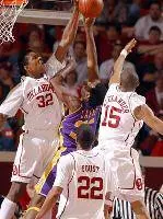 Sooners Roll Past LSU in NIT First Round, 70-61