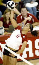 Volleyball Falls to Kansas in Five