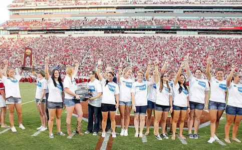 Softball Honored at Halftime