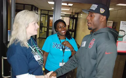 Ford Gives Back to Hometown During Break