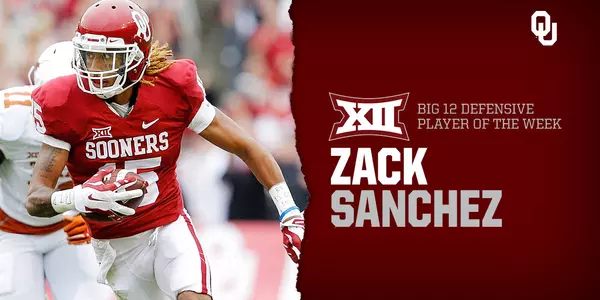 Sanchez Named Big 12 Defensive POW