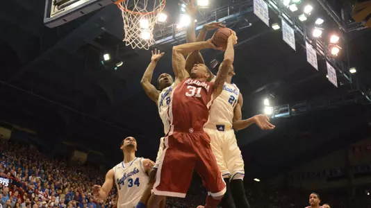 No. 5 Kansas Stops Sooners, 83-75