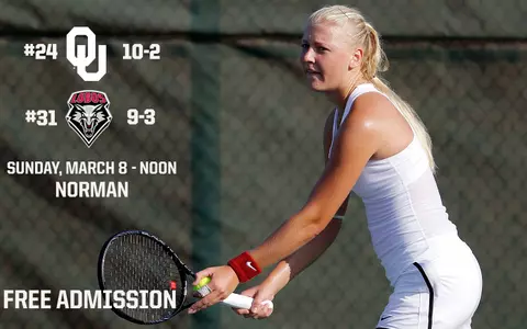 Sooners Host Fourth ITA Top 50 Opponent