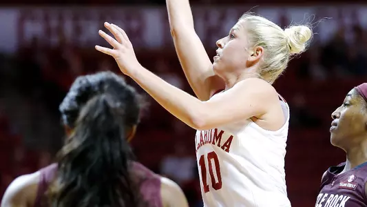 No. 16 Sooners Top Little Rock, 68-58