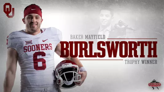 Mayfield Wins Burlsworth Trophy for Second Time