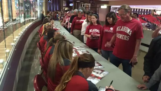 Softball Signing Autographs at WBB Saturday