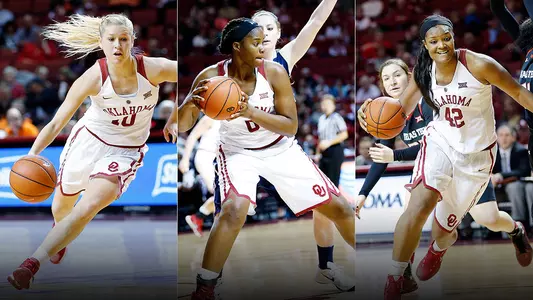 Three Sooners Earn Big 12 Honors