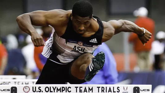 Ash Earns Top Qualifying Spot in Hurdles