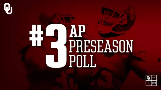 Sooners No. 3 in Preseason AP Top 25